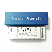 Interruptor Inteligente EWeLink para Puerta Enrollable, Relé Wifi de 2 Canales, DC 7-32V 12V 24V 32V, Módulo de Autobloqueo para Motor de Cortina