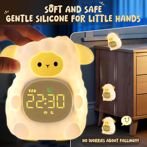 Vendita calda di Design carino portatile per bambini sveglia luce di buona qualità Silicone rumore bianco sonno Trainer con luce notturna lampada - Product Image 6