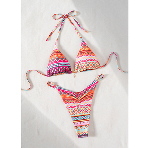 Bikini Sexy Hot Super 2026, Costume da Bagno Donna con Piccolo Ciondolo Stampato, Bikini Sexy a Due Pezzi con Laccetti, Micro Bikini - Product Image 2