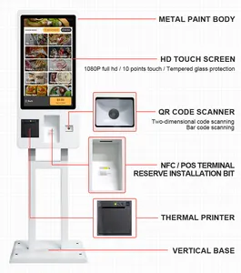 Tự dịch vụ kiosk đặt hàng máy điện dung thanh toán thiết bị đầu cuối tự thanh toán để cho nhà hàng tự phục vụ kiosk - Product Image 2