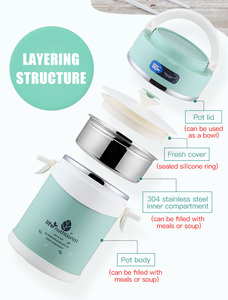 Hot Selling Stainless Steel Lunch <strong>Box</strong> Insulated Vacuum Bento <strong>Box</strong> Portable <strong>Tiffin</strong> <strong>Box</strong> for Kids Adults - Product Image 4