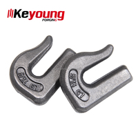 Gancho de Cadena de Acero Aleado G70 de 5/16'' para Cucharón de Tractor, Ganchos Soldados de Acero Forjado