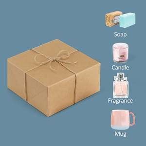 Caja de Regalo de Papel Kraft Reciclado Marrón con Logotipo Personalizado, Varias Especificaciones, Envío Gratuito - Product Image 5