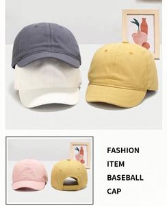 Short Brim Unconstructed Soft Cotton <b>Plain</b> <b>Baseball</b> <b>Cap</b> Adjustable Washed Low Profile Dad Hat for Men Women Promotion Gift - Product Image 3