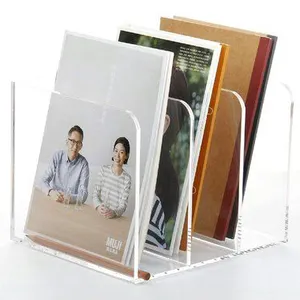 Wholesale Custom Acrylic File Folder Holder Organizer Clear Acrylic Office File Organizer