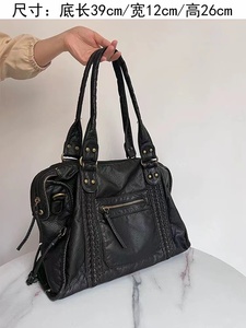 Borse da Viaggio Grandi in Stile Vintage per Donne, Borse a <span class=keywords><strong>Tracolla</strong></span> Y2K in Morbida Pelle PU Lavata, Vendita Calda - Product Image 3