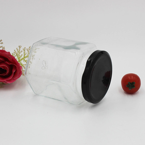 Listo para envío Venta caliente 180 ml hexagonal de vidrio tarro de miel para el almacenamiento de alimentos con tornillo de tapa de metal - Product Image 5