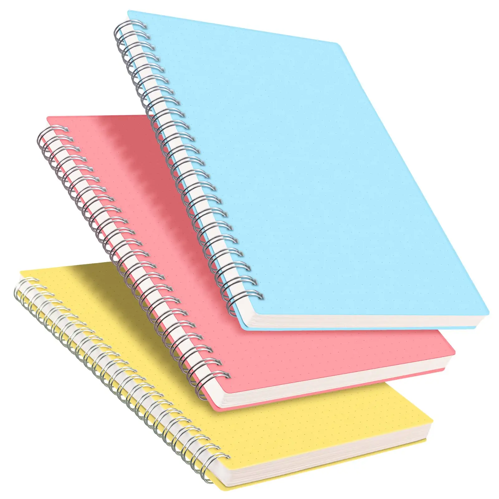 Cuaderno de diario en espiral A5 con rejilla cuadrada de papel para escribir