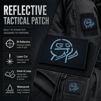 Patch tactique personnalisé avec logo laser, à coudre ou thermocollant, en tissu réfléchissant, pour sac à dos et gilet tactique