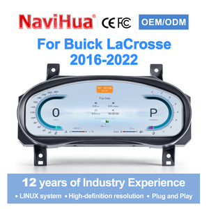 Navihua - Sistema Linux para Actualización de Automóviles, Panel de Instrumentos Digital con Carplay, Pantalla LCD para Buick LaCrosse 2016-2022 - Product Image 1