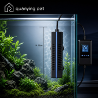 Chauffe-eau numérique submersible Black Star Pro pour aquarium, double verre de quartz, contrôleur numérique externe, température précise à quatre capteurs