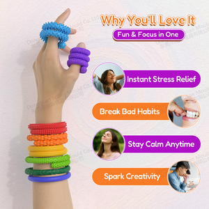 Giocattolo Sensoriale in Silicone Testurizzato per Autismo, Ansia e <span class=keywords><strong>ADHD</strong></span> - Senza BPA, per Adulti e Bambini, Novità per Feste - Product Image 5