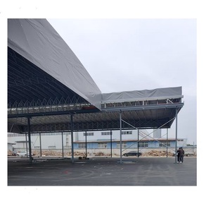 Tentes industrielles pliables à toit rétractable, auvent de <span class=keywords><strong>garage</strong></span>, auvent coulissant, tentes tunnel rétractables pour entrepôt – Fournisseur d'usine - Product Image 1