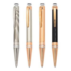 Bolígrafo de metal de lujo de gama alta, regalo de negocios, bolígrafo promocional con punta de cristal transparente, logotipo personalizado - Product Image 1