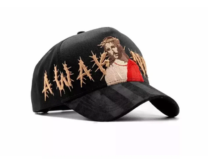 Biểu tượng tùy chỉnh Chúa Giêsu 5 Bảng điều chỉnh Mũ phụ nữ Mens cong vành Dandy Mũ da lộn Snapback 31 hat Mũ bóng chày thể thao gorras Dandy hat - Product Image 3