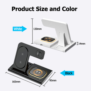 3 in 1แท่นชาร์จเร็ว15W แบบพับได้โลโก้ OEM สำหรับ <span class=keywords><strong>iPhone</strong></span> 15 <span class=keywords><strong>14</strong></span> 13 12 <span class=keywords><strong>PRO</strong></span> <span class=keywords><strong>MAX</strong></span> สำหรับ <span class=keywords><strong>airpods</strong></span> สำหรับนาฬิกา - Product Image 2