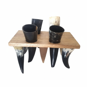 Nueva llegada 2025 vikingo bebiendo cuerno Real copa vino Ale Copa corta Medieval Inspire Drinkware taza vidrio buey cuerno regalo de Navidad - Product Image 1