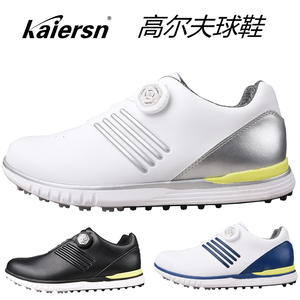 Chaussures de golf respirantes pour hommes Passen, antidérapantes, à boutons, confortables, sans clous, avec semelle en maille caoutchouc/EVA et viscose - Product Image 5