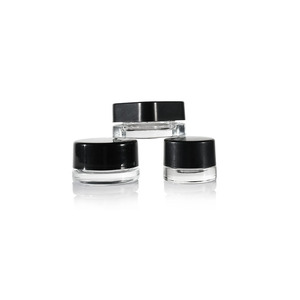Contenants en verre transparent épais de 5 ml 5 g, résistants aux enfants, <span class=keywords><strong>pour</strong></span> le stockage de concentrés, d'huile, de baume à lèvres, de <span class=keywords><strong>cire</strong></span>, de cosmétiques, avec couvercle noir hermétique - Product Image 6