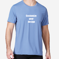 Camiseta Deportiva de Poliéster 100% de Alta Calidad, con Serigrafía, Tejido Sólido de Secado Rápido, Personalizable para Gimnasio y Entrenamiento, para Hombre