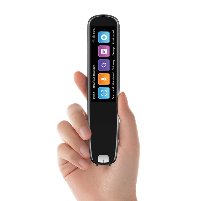 Multilingual Dictionary Pen Scanner Online Voice Translate Device With IPS Display Supports 60 Languages Text OCR Scanning