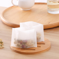 Sachets filtres pliables vides en PLA biodégradable de 7x10cm en fibre de maïs pour thé, café, fleurs séchées