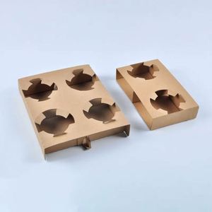 Sac en papier kraft recyclé brun imprimé avec logo personnalisé pour la vente à emporter, emballage alimentaire, sac de shopping avec poignées - Product Image 4