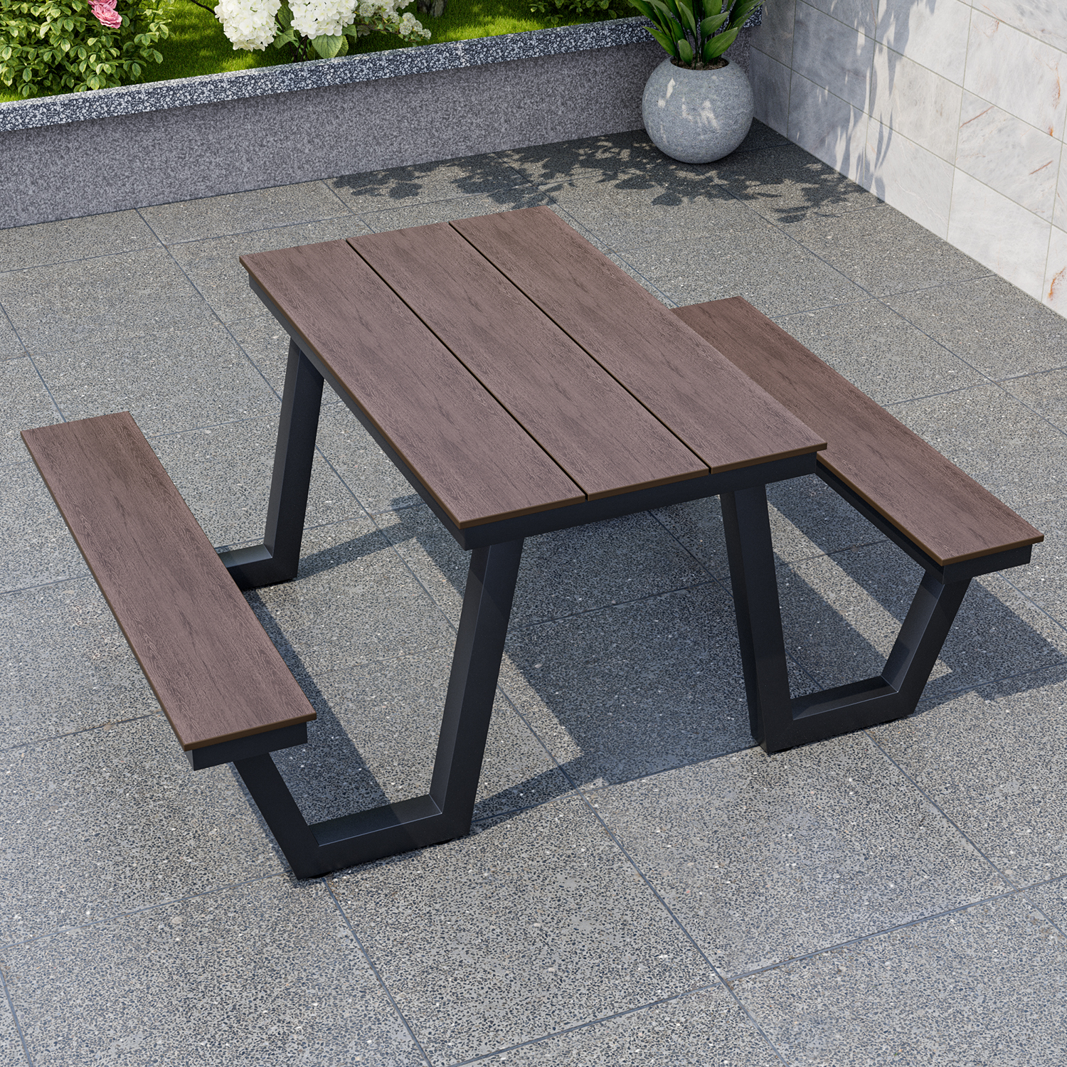 Tavolo BN-120cm con panca