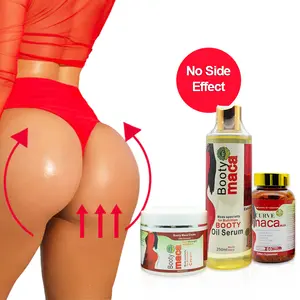 OEM Keine Nebenwirkungen Vergrößerung spillen Hip Up Serum Set Po Vergrößerung creme und Öl Gesäß vergrößerung für Frauen