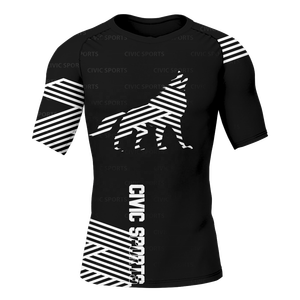 Ropa deportiva de secado rápido personalizable de manga corta para hombre, ropa deportiva antibacteriana, impresión por sublimación - Product Image 5