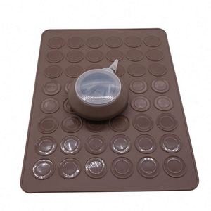 30 Operture Round Heat Resistant Macaron <b>Silicone</b> <b>Baking</b> Mat Wholesale Macaron Mat - Product Image 6