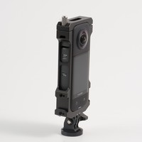 Boîtier de caméra VR Insta 360 en alliage d'aluminium OEM d'usine, cadre de montage, cage pour Insta360 One X3 avec griffe froide pour micro Rode 2