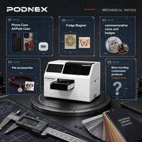 Printer UV Flatbed PodNEX A3 dengan Kontrol Otomatis dan Tinta UV untuk Pencetakan Casing Ponsel Kustom