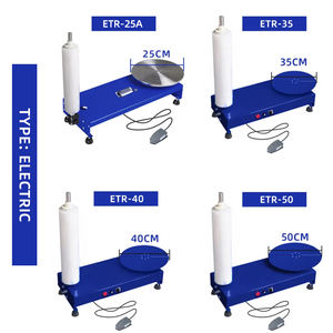 Fabricant en gros Distributeur manuel de film plastique Machine d'emballage de palettes à film étirable de bureau avec plateau tournant en aluminium - Product Image 5