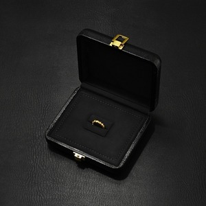 Custom Light luxury jewelry box high-end leather ring necklace earring jewelry <b>storage</b> box display packaging box - Product Image 5