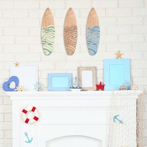 3 Piezas de Decoración de Pared de Madera con Forma de Tabla de Surf, Decoración de Verano, Letrero Colgante de Madera con Forma de Tabla de Surf para Decoración Tropical - Product Image 5