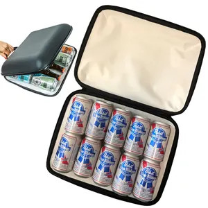 Заводская Жесткая Сумка-холодильник для пивных банок, переносной чехол для пивных бутылок EVA