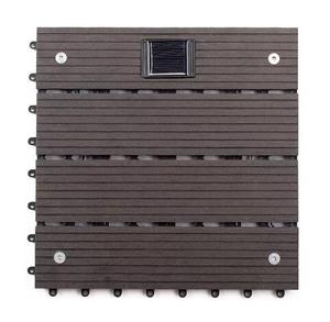 Ngoài trời không thấm nước Gỗ nhựa composite sàn năng lượng mặt trời Powered DIY ngoài trời WPC decking sàn gạch - Product Image 5
