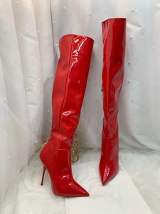 Custom-made Western Over-the-Knee High <b>Heeled</b> Stiletto Boots Waterproof Fashion Design for Women Autumn/Winter - Product Image 4