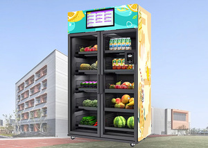 Feishi tủ lạnh thông minh <span class=keywords><strong>cupcake</strong></span> Máy bán hàng tự động trái cây tươi thực phẩm đông lạnh ai cảm biến máy bán hàng tự động bán - Product Image 6