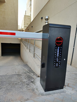 Barrière de parking ZENTO à bras droit avec télécommande automatique et lumière d'avertissement LED pour la sécurité des véhicules