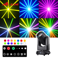 Harga Terbaik 380W Moving Head 380 Pro Double Prism/Patterns Beam Lampu DJ IP33 Tahan Air Kontrol DMX512 13-Warna Ra84 8000K Panggung