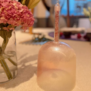 ชามคริสตัลร้องเพลงแบบมือถือ HF Candy Pink Gem พร้อมทรายคริสตัล สำหรับการทำสมาธิ  พร้อมด้ามจับคริสตัลควอตซ์  ชามเ<span class=keywords><strong>สี</strong></span>ยงบำบัด  อาบน้ำเสียงบำบัด - Product Image 4