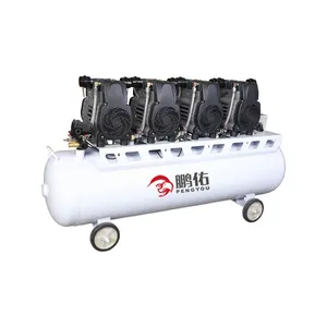 High Pressure Portable Two Stage Silent Oil Free Piston Air Compressor For Air Tools