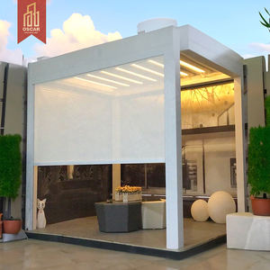 Cobertizo eléctrico Luz solar Alta calidad Barato Moderno Estante <span class=keywords><strong>de</strong></span> uva Pérgola <span class=keywords><strong>de</strong></span> aleación <span class=keywords><strong>de</strong></span> aluminio <span class=keywords><strong>de</strong></span> <span class=keywords><strong>madera</strong></span> - Product Image 1