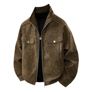 <span class=keywords><strong>2025</strong></span> Mới Mô Hình Người Đàn Ông Của Chất Lượng Cao Da Áo Khoác Hợp Thời Trang Giản Dị Đa Chức Năng Mùa Thu Mùa Đông Áo Khoác Da - Product Image 4