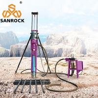 Petit portable forage machine de forage rotatif blast trou pneumatique DTH drilling rig