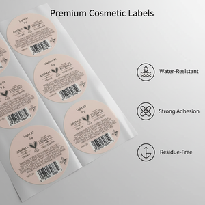 Customizable makeup <b>labels</b>, cosmetic <b>packaging</b> <b>labels</b>, synthetic paper printing with gloss lamination - Product Image 1
