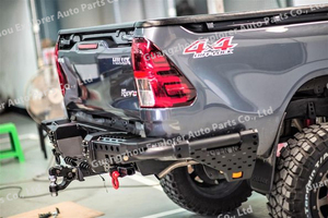 Parachoques Trasero Abierto Tipo N para Pick Up <span class=keywords><strong>Hilux</strong></span> Revo Rocco 2021+, Barra de Parachoques Trasero de Acero, Autoparte para <span class=keywords><strong>Hilux</strong></span> 2021+, Accesorios para Parachoques Trasero - Product Image 4