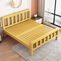 Lit double en fer renforcé et épaissi 1,5 m 1,8 m, design de chambre à coucher moderne minimaliste de luxe